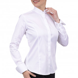 Women's mao collar shirt